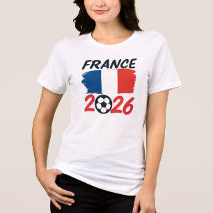Camiseta Triblenda Diseño de colores de bandera de seguidor de fútbol