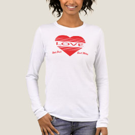 Camiseta Triblenda Diseño de concepto de amor y romance con elementos