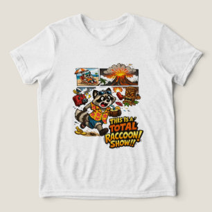 Camiseta Triblenda Diseño de dibujos animados caóticos de vacaciones
