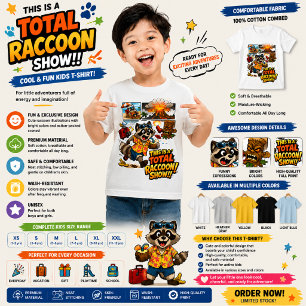 Camiseta Triblenda Diseño de dibujos animados caóticos de vacaciones