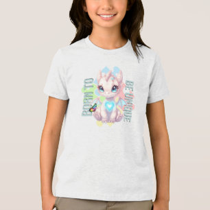 Camiseta Triblenda Diseño de dragón nacido para ser único: conciencia