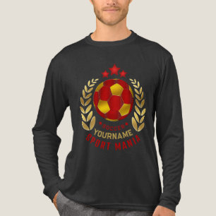 Camiseta Triblenda Diseño de Escudo de Fútbol