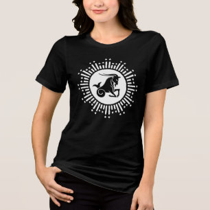 Camiseta Triblenda Diseño de Estallido Estelar Cósmico del Signo Zodi