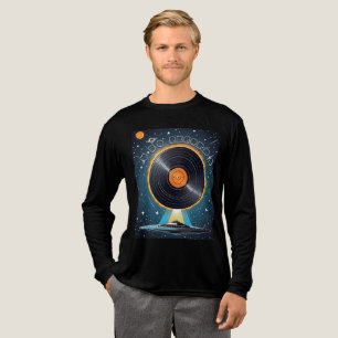 Camiseta Triblenda diseño de etiqueta de vinilo de ovni