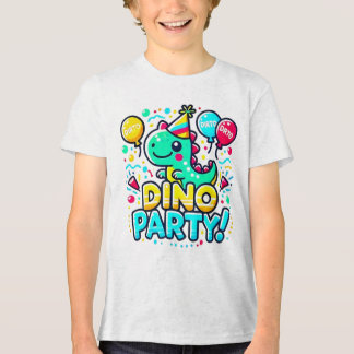 Camiseta Triblenda Diseño de Fiesta Dino Divertido - Perfecto para lo