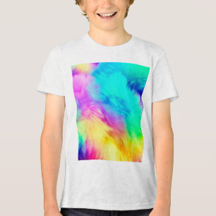 Camiseta Triblenda Diseño de fondo de textura de pelaje esponjoso arc