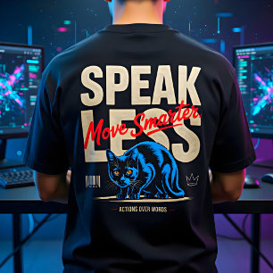 Camiseta Triblenda Diseño de gato azul Motivacional para amantes de g