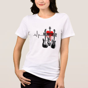 Camiseta Triblenda Diseño de Guitarra Latido