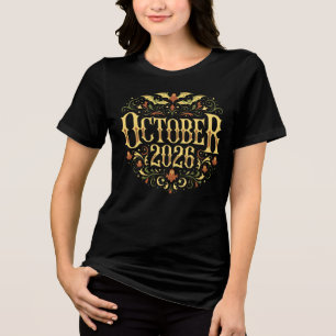 Camiseta Triblenda Diseño de Halloween de octubre de 2026