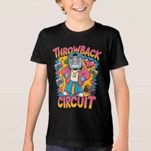 Camiseta Triblenda Diseño de hip hop retro Robot 90 - lanzamiento de 