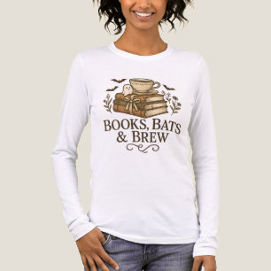 Camiseta Triblenda Diseño de lector otoñal acogedor de libros murciél