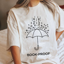 Camiseta Triblenda Diseño de lectura de paraguas de prueba de libro
