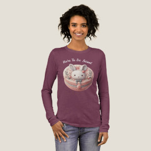 Camiseta Triblenda Diseño de macarón de conejo personalizado dulce y 