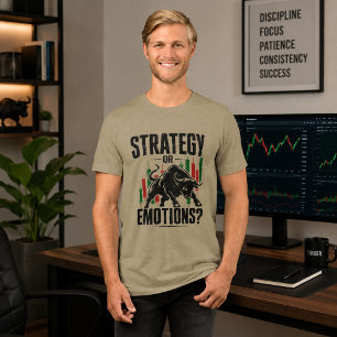 Camiseta Triblenda Diseño de Mentalidad de Trading de Toro con Estrat