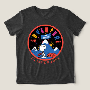 Camiseta Triblenda Diseño de Montaña de Graduación Espera la Aventura