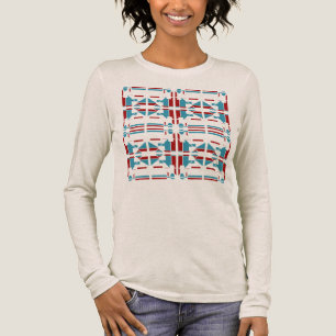 Camiseta Triblenda Diseño de mosaico grande en el estilo de arte del