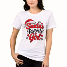 Diseño de Navidad de la chica favorita de Santa –