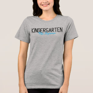 Camiseta Triblenda Diseño de nombre de maestro de jardín de infancia 