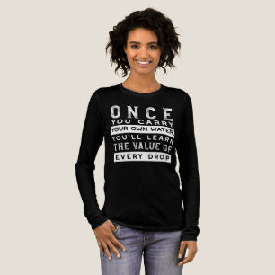 Camiseta Triblenda Diseño de oferta de sabiduría - Valor de cada gota