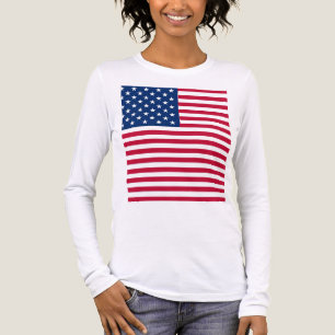 Camiseta Triblenda Diseño de orgullo de bandera estadounidense de EE.
