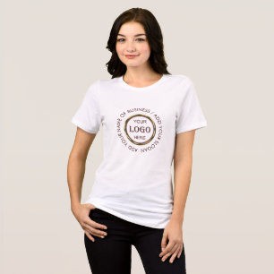 Camiseta Triblenda Diseño de oro rojo oscuro, logotipo o foto en círc