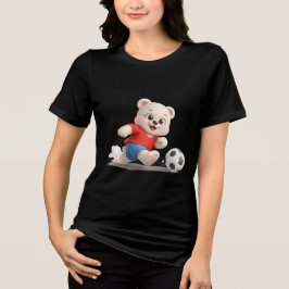Camiseta Triblenda Diseño de osito de peluche adorable y lindo