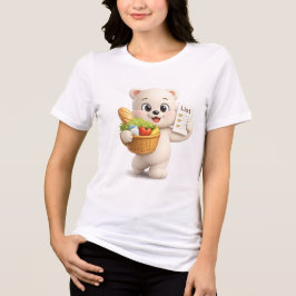 Camiseta Triblenda Diseño de osito de peluche adorable y lindo