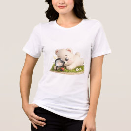 Camiseta Triblenda Diseño de osito de peluche adorable y lindo