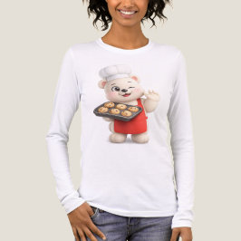 Camiseta Triblenda Diseño de oso de peluche adorable y lindo