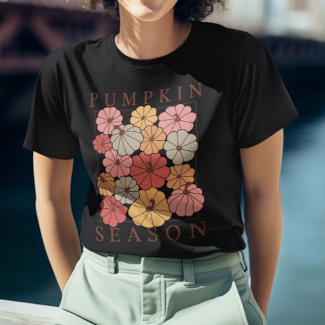 Camiseta Triblenda Diseño de otoño de Boho Fall (Boho Fall Autumn Design T-Shirt)