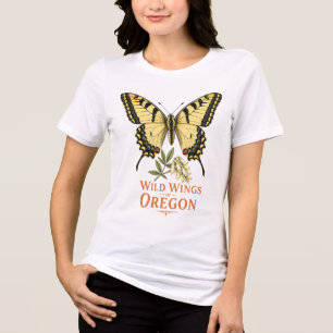 Camiseta Triblenda Diseño de Papilionido del Viejo Mundo de insecto c