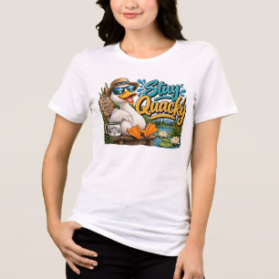 Camiseta Triblenda Diseño de Pato Quacky