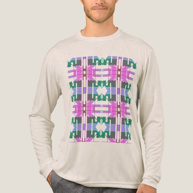 Camiseta Triblenda Diseño de pequeñas baldosas para el arte tribal de (Anverso)