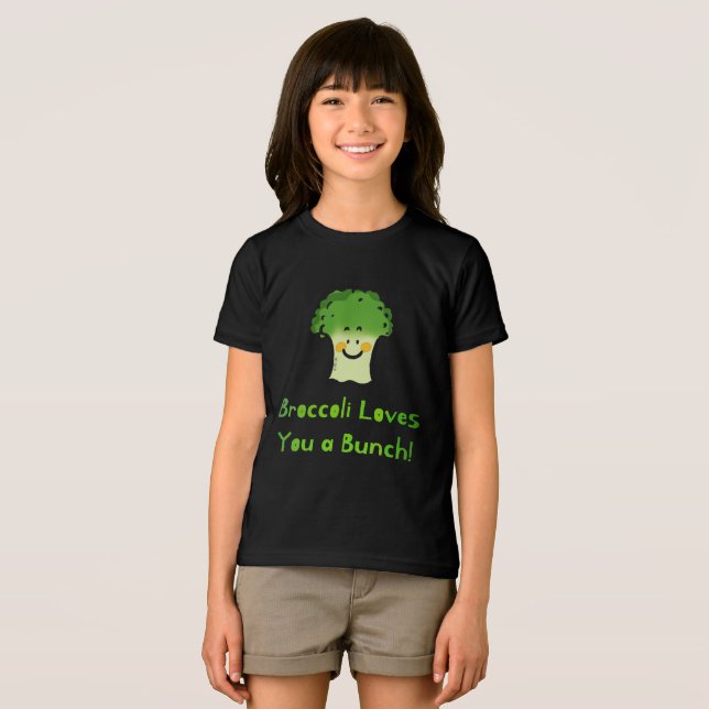 Camiseta Triblenda Diseño de Personalizado Cute Broccoli Pun ( Anverso Completo)