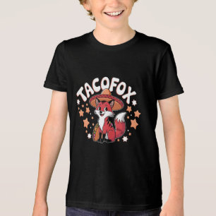 Camiseta Triblenda Diseño de personalizado de zorro taco para amantes
