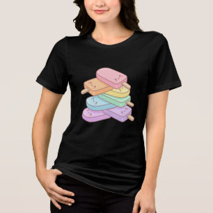 Camiseta Triblenda Diseño de pila de paletas adorable