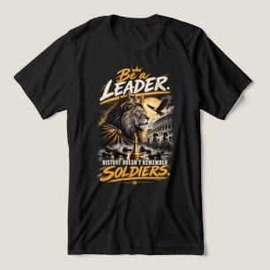 Camiseta Triblenda Diseño de Rey de Ajedrez León Coronado Líder