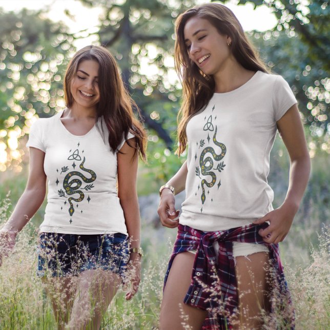 Camiseta Triblenda Diseño de serpientes de Halloween naranja y gris a (Subido por el creador)