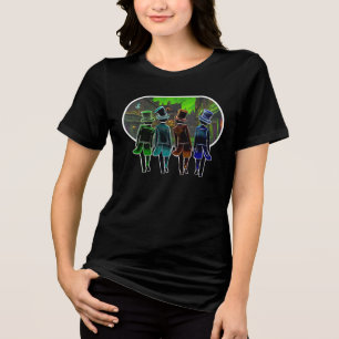 Camiseta Triblenda Diseño de Sombrero Alto