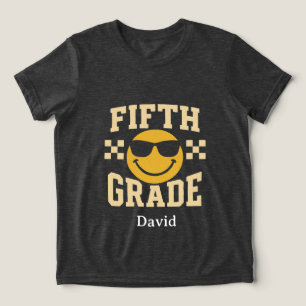 Camiseta Triblenda Diseño de sonrisa genial de quinto grado