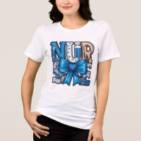 Diseño de sublimación de enfermera Coquette azul c
