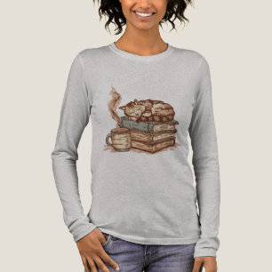 Camiseta Triblenda Diseño de sublimación para amantes del café y gato