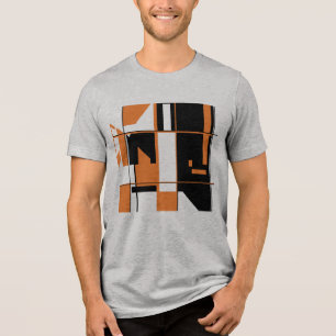 Camiseta Triblenda Diseño de tablero de cartón de diseño de abstració