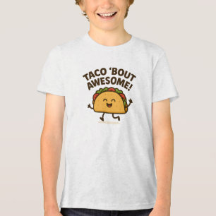 Camiseta Triblenda Diseño de Taco Feliz 'Bout Increíble