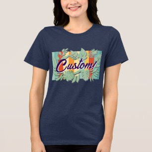 Camiseta Triblenda Diseño de texto colorido y vibrante