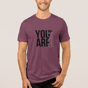 Camiseta Triblenda Diseño de tipografía “Beautiful” minimalista – Neg