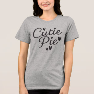 Camiseta Triblenda Diseño de tipografía romántica cúbica