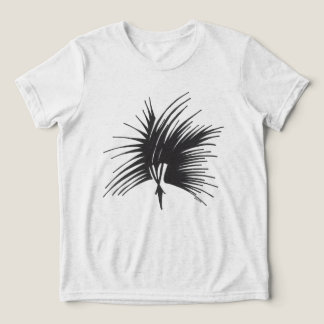 Camiseta Triblenda Diseño de tocado negro blanco abstracto arte triba