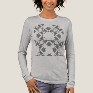 Camiseta Triblenda Diseño de tonos grises en todo el Mediterráneo