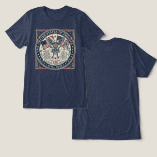 Camiseta Triblenda Diseño del 250 cumpleaños de EE. UU. 1776-2026